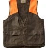 L.L.Bean Men's Double L Waxed-Cotton Upland Vest, Hunter Orange