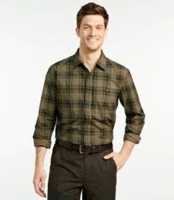 L.L.Bean Men's Double L Field Shirt, Plaid -Outdoor Exploration 507106 0 44