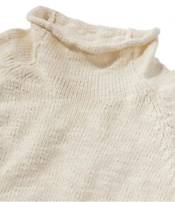 L.L.Bean Women's Cotton Ragg Sweater, Funnelneck Pullover -Outdoor Exploration 507416 0 46