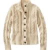 L.L.Bean Women's Signature Cotton Fisherman Sweater, Short Cardigan -Outdoor Exploration 507594 1155 41