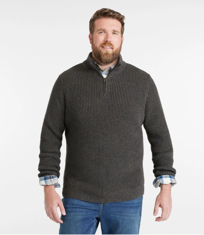L.L.Bean Men's Organic Cotton Sweater, Quarter Zip 6 L.L.Bean Men's Organic Cotton Sweater, Quarter Zip - Image 4