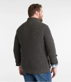 L.L.Bean Men's Organic Cotton Sweater, Quarter Zip 12 L.L.Bean Men's Organic Cotton Sweater, Quarter Zip -Outdoor Exploration 508120 0 47