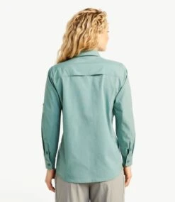 L.L.Bean Women's Tropicwear Pro Stretch Shirt, Long-Sleeve -Outdoor Exploration 509146 0 45