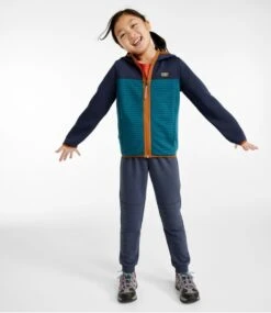 L.L.Bean Kids' Airlight Full-Zip Hoodie, Colorblock -Outdoor Exploration 509341 0 46