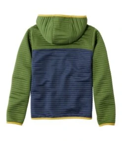 L.L.Bean Kids' Airlight Full-Zip Hoodie, Colorblock -Outdoor Exploration 509341 0 48