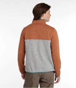 Men's L.L.Bean Sweater Fleece Pullover, Colorblock -Outdoor Exploration 510044 0 45
