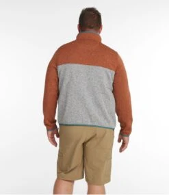 Men's L.L.Bean Sweater Fleece Pullover, Colorblock -Outdoor Exploration 510044 0 47