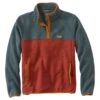 Men's L.L.Bean Sweater Fleece Pullover, Colorblock -Outdoor Exploration 510044 53295 41