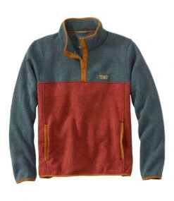 Men's L.L.Bean Sweater Fleece Pullover, Colorblock
