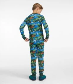 L.L.Bean Kids' Organic Cotton Fitted Pajamas -Outdoor Exploration 510853 0 45