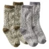 L.L.Bean Adults' Cotton Ragg Sock, 2-Pack