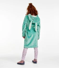 L.L.Bean Kids' Cozy Animal Robe, Hooded -Outdoor Exploration 511866 0 45