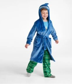 L.L.Bean Kids' Cozy Animal Robe, Hooded -Outdoor Exploration 511866 0 46
