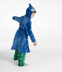 L.L.Bean Kids' Cozy Animal Robe, Hooded -Outdoor Exploration 511866 0 47