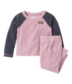 L.L.Bean Toddlers' Fitness Fleece Long-Sleeve Tee/Pants Set, Colorblock