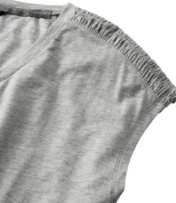 L.L.Bean Women's Beyond Soft V-Neck Tee, Short Sleeve -Outdoor Exploration 513119 0 46