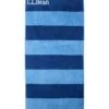 L.L.Bean Seaside Beach Towel, Reversible Stripe -Outdoor Exploration 513496 31 41