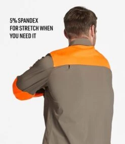 L.L.Bean Men's Technical Stretch Upland Shirt With No Fly Zone -Outdoor Exploration 513814 0 46