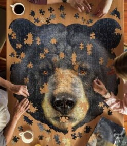L.L.Bean Poster Size Bear Puzzle, 550 Pieces -Outdoor Exploration 513816 0 45