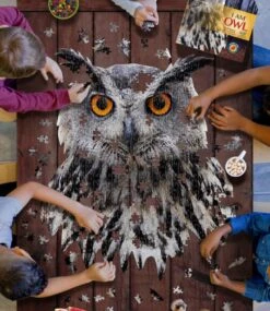 L.L.Bean Poster Size Owl Puzzle, 550 Pieces -Outdoor Exploration 513817 0 45