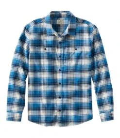 L.L.Bean Men's Wicked Soft Flannel Shirt, Slightly Fitted Untucked Fit
