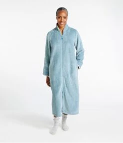 L.L.Bean Women's Wicked Plush Robe, Full-Zip -Outdoor Exploration 513997 0 44