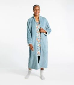 L.L.Bean Women's Wicked Plush Robe, Full-Zip -Outdoor Exploration 513997 0 46