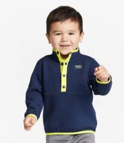 L.L.Bean Infants' And Toddler's Quilted Quarter-Snap Pullover -Outdoor Exploration 514045 0 45
