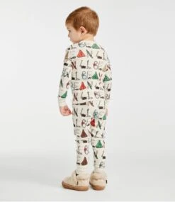 L.L.Bean Toddlers' Organic Cotton Fitted Pajamas -Outdoor Exploration 514051 0 70