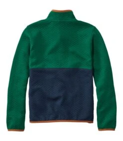 L.L.Bean Kids' Quilted Quarter-Snap Pullover, Colorblock -Outdoor Exploration 514059 0 47