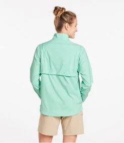 L.L.Bean Women's Everyday SunSmart® Woven Shirt, Quarter-Zip Pullover -Outdoor Exploration 514092 0 45
