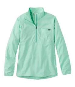 L.L.Bean Women's Everyday SunSmart® Woven Shirt, Quarter-Zip Pullover