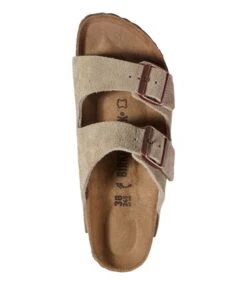 L.L.Bean Women's Birkenstock Arizona Sandals, Suede, Classic Footbed -Outdoor Exploration 514157 0 46