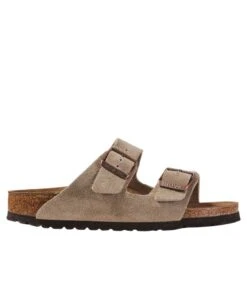L.L.Bean Women's Birkenstock Arizona Sandals, Suede, Classic Footbed