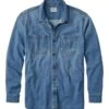 L.L.Bean Men's BeanFlex® Denim Shirt, Traditional Untucked Fit 2 L.L.Bean Men's BeanFlex® Denim Shirt, Traditional Untucked Fit -Outdoor Exploration 514766 992 41