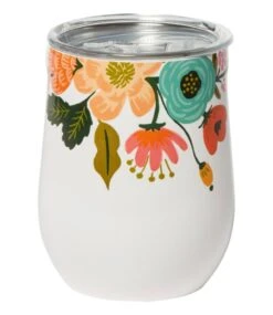 L.L.Bean Corkcicle X Rifle Paper Co. Stemless Cup, Lively Floral,12 Oz.