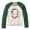 Kids' L.L.Bean X Peanuts Long-Sleeve Baseball Tee -Outdoor Exploration 515347 53169 41
