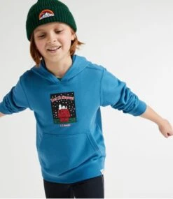 Kids' L.L.Bean X Peanuts Sweatshirt Hoodie -Outdoor Exploration 515367 0 45