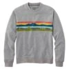 L.L.Bean Men's Bean's Comfort Camp Crewneck, Graphic -Outdoor Exploration 515609 51366 41