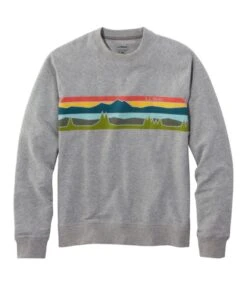 L.L.Bean Men's Bean's Comfort Camp Crewneck, Graphic
