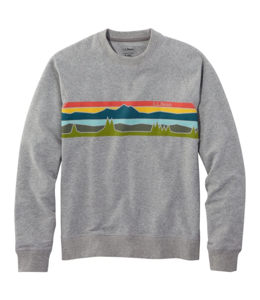 L.L.Bean Men's Bean's Comfort Camp Crewneck, Graphic 3 L.L.Bean Men's Bean's Comfort Camp Crewneck, Graphic