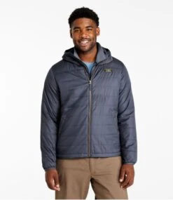 L.L.Bean Men's Mountain Classic Puffer Hooded Jacket -Outdoor Exploration 515822 0 47