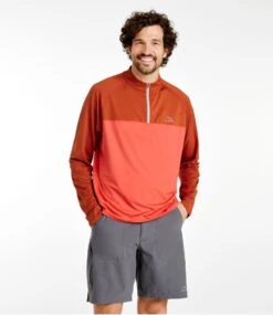 L.L.Bean Men's Comfort Cycling Jersey, Long-Sleeve -Outdoor Exploration 515825 0 44 1