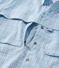 L.L.Bean Men's Tropicwear Shirt, Plaid Short-Sleeve -Outdoor Exploration 515931 0 47