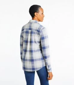 Women's L.L.Bean Favorite Knit Shirt, Plaid -Outdoor Exploration 516090 0 45