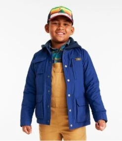 L.L.Bean Kids' Mountain Classic Water-Resistant Shirt Jacket -Outdoor Exploration 516263 0 45