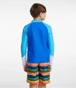 L.L.Bean Kids' Sun-and-Surf Swim Shirt -Outdoor Exploration 516267 0 45