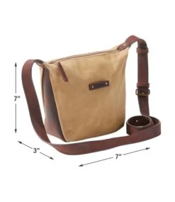 L.L.Bean Waxed Canvas Crossbody, Small -Outdoor Exploration 516283 0 47