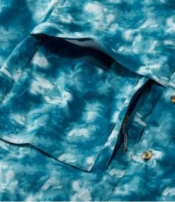 L.L.Bean Men's Tropicwear Shirt, Short-Sleeve Print -Outdoor Exploration 516788 0 46