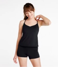 L.L.Bean Women's New Currents Swimwear, V-Neck Tankini Top